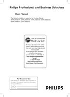 Philips 26HFL5830D/27 32HFL5860D/27 37HFL5560D/27 TV Operating Manuals Philips 26HFL5830D/27 32HFL5860D/27 37HFL5560D/27 TV Operating Manuals